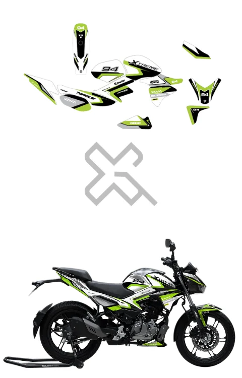Torque Edition Full Body Sticker Compatible with Xtreme 125R | Made In Premium Gloss Vinyl With FPF (Fade Protection Film), Water Proof, Precut Sticker, Pack Of 1 Compatible with Both Side